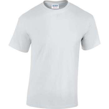 Gildan Heavy Cotton T-shirt 180 GSM, Kleur Wit, Maat XL (6 Stuks)