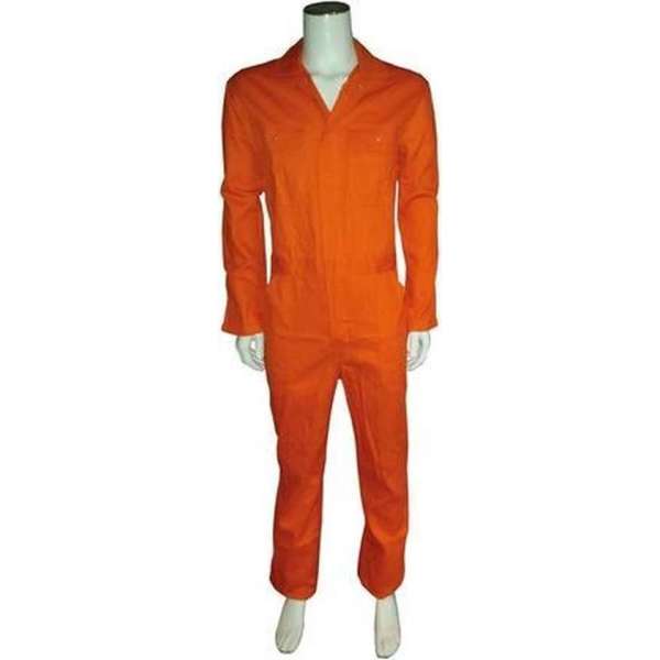 Yoworkwear Overall 100% katoen met rits oranje maat 59