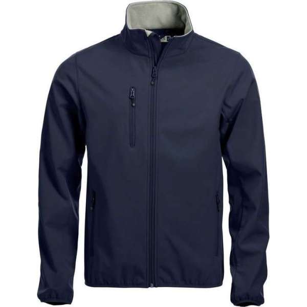 Clique Basic Softshell Jas Heren Donker Navy maat XS