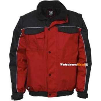 JMP Alaska werkjas, pilotjack | Maat S | Zwart-Rood