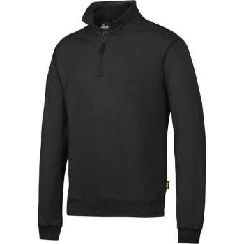 Snickers 2818 ½ Zip Sweatshirt Zwart maat XXXL