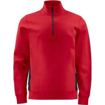 Projob Sweater met halve ritssluiting 642128 Rood - Maat 4XL