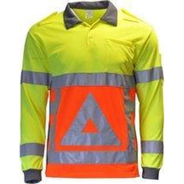 Top Bedrijfskleding Verkeersregelaars Poloshirt - Lange Mouw – Maat  L