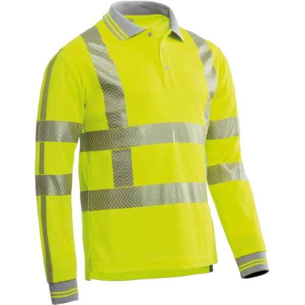 Santino Hivis poloshirt Vancouver - fluor geel - maat L