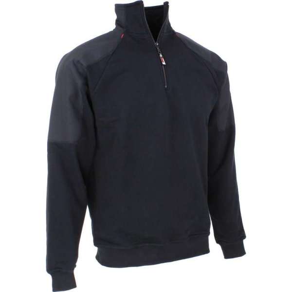 KRB Workwear® KALEB Zip Sweater Marineblauw/GrijsL