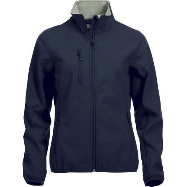 Clique Basic Softshell Jas Dames Donker Navy maat S