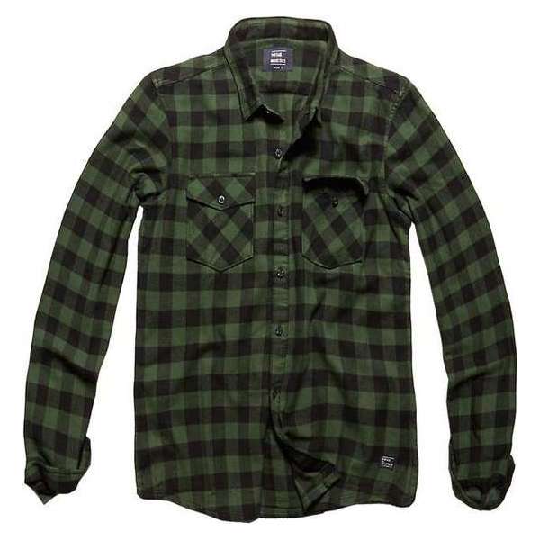 Vintage Industries Harley shirt green