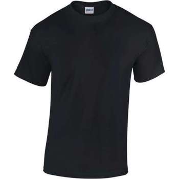 Gildan Heavy Cotton T-shirt 180 GSM, Kleur Zwart, Maat XL (6 Stuks)