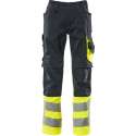 Mascot broek Leeds donkermarine/fluorgeel