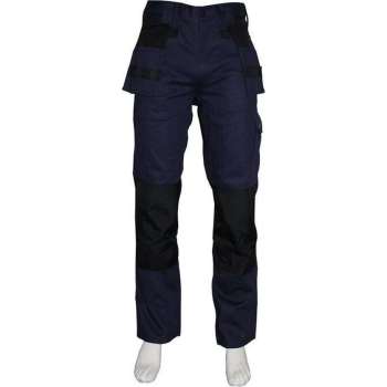 Yoworkwear Werkbroek 100% katoen navy-zwart maat 57