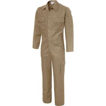 Ultimate Workwear - Standaard Overall BASEL - katoen 100% - 320gr/m2 - Khaki/Kaki - NU TIJDELIJK IN PRIJS VERLAAGD