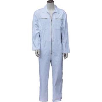 Yoworkwear Overall 100% katoen met rits wit maat 55