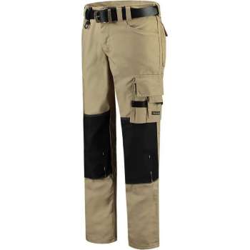 Tricorp  Werkbroek Canvas Cordura 502009 Khaki / Zwart - Maat 58