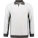 Lemon & Soda L&s Sweater Polo Workwear White/pg Mt. 2xl