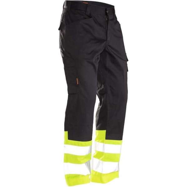 Jobman 2314 Hi-vis Service Werkbroek Zwart/Geel - Maat C62