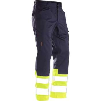 Jobman 2314 Hi-vis Service Werkbroek Navy/Geel - Maat C58