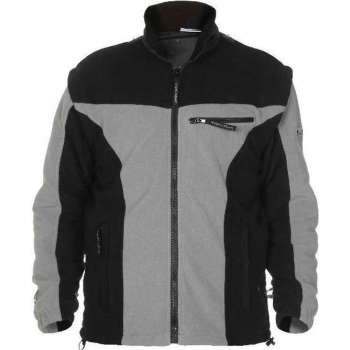 Hydrowear  Kingston Fleece Jacket - Afritsbare Mouwen – Zwart/Grijs maat XL – Werktrui