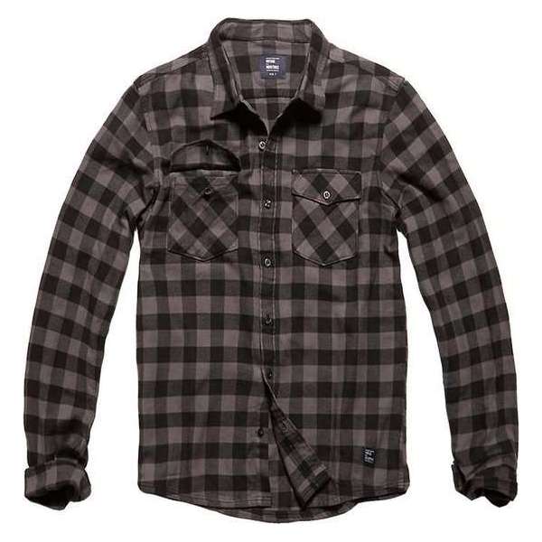 Vintage Industries Harley Shirt Grey Check Heren