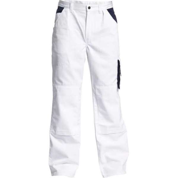 F. Engel 2600-785 Broek Wit/Marineblauw maat 48