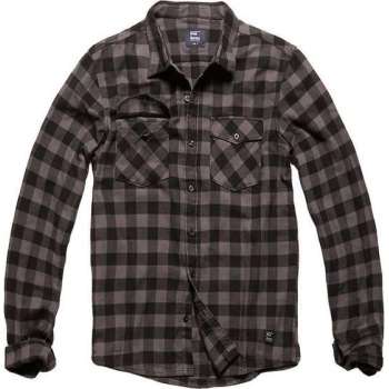 Vintage Industries Harley Shirt Grey Check Heren