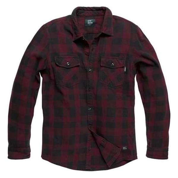 Vintage Industries Globe heavyweight shirt burgundy