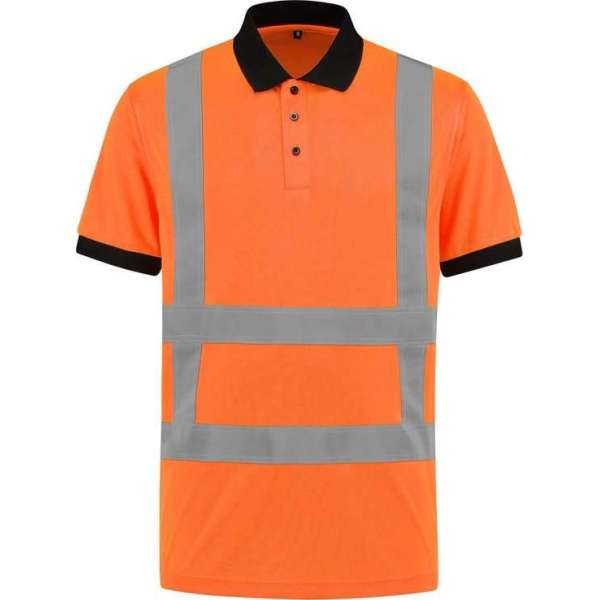 EM Traffic Poloshirt High Visibility RWS Fluor Oranje - Maat 4XL