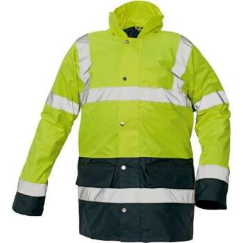 Sefton Signalisatie Winterjas/Parka HV gevoerd fluor geel/marine, maat L