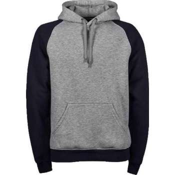 Tee Jays TWO-TONE HOODED Sweatshirt Grijs/MarineblauwXL