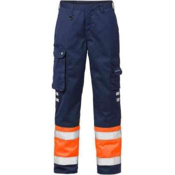 Fristads broek 213 PLU marine/fluororanje