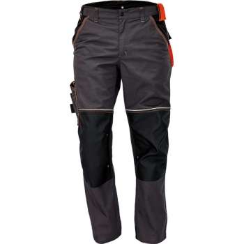 Werkbroek/worker Knoxfield antraciet/oranje, maat 48