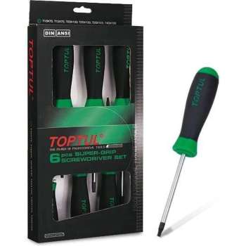 Set schroevendraaier torx met gat 6cs :T10-T40