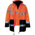 M-Wear 4-in-1 parka 0981 fluo oranje/marineblauw maat XXXL