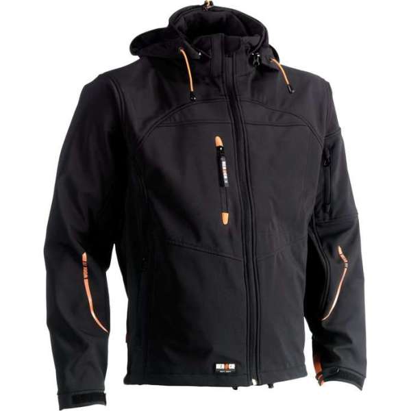 Herock Poseidon softshell werkjas Experts (0902) - Zwart - L