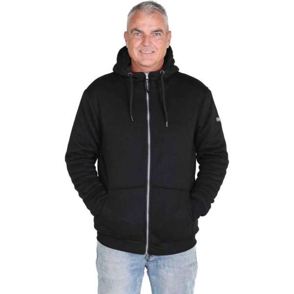 STØRVIK Hooded Sweatvest Teddy Gevoerd Heren Zwart - Maat 3XL - KARST