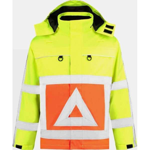 EM Traffic Parka Verkeersregelaar Oxford RWS - Fluor geel / Fluor Oranje - Maat 7XL