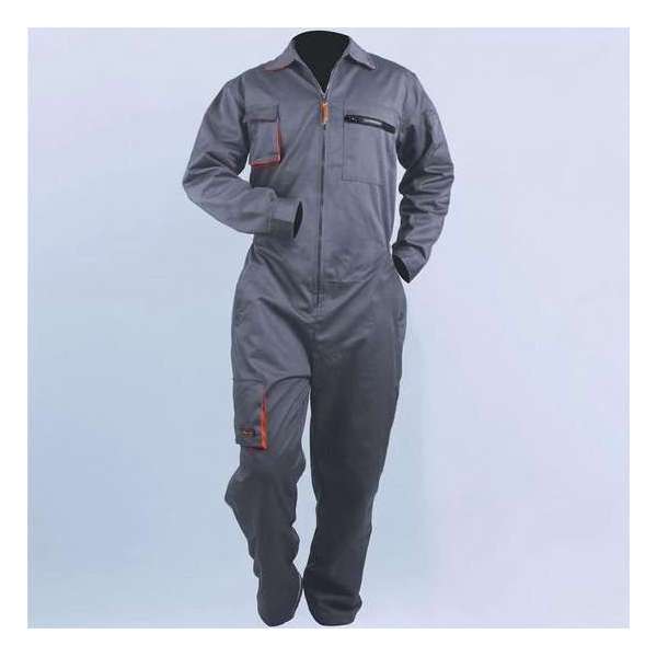 WANGCANGLI Werkuniform Grijs - Laspak Autoreparatie Werkplaatsmonteur Werkkleding Werkpak Overall Grote Maten Maat 170-L