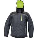 Knoxfield Winterjas parka antraciet/geel, maat M