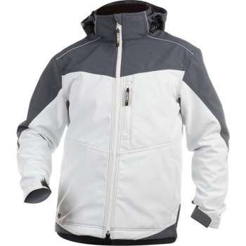 DASSY Jakarta Schilders Softshell Werkjas Wit/Grijs