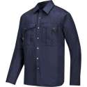 Snickers Rip Stop Shirt Lange mouwen - 8508-9500 - navy - maat M