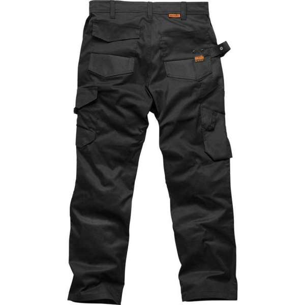 Scruffs Trade Flex Werkbroek - Kleur Zwart - Maat 34R - UK - 50M - EU