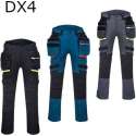 Portwest holster werkbroek DX440 + gratis kniestukken Zwart Maat 34/M EU:50 FR:44