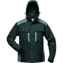 elysee Softshell herenjas met afneembare capuchon zwart/grijs maat L