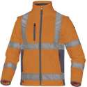 Delta Plus Hi-vis softshell jas stretch 2in1 - Fluor oranje | Geel - XL