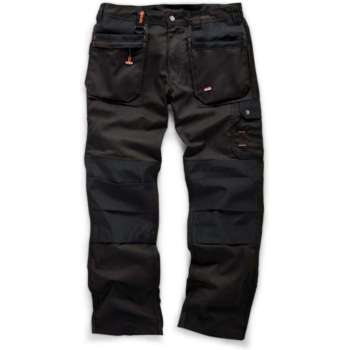 Scruffs Worker Plus Broek Zwart - Maat 30R - UK - 46M - EU