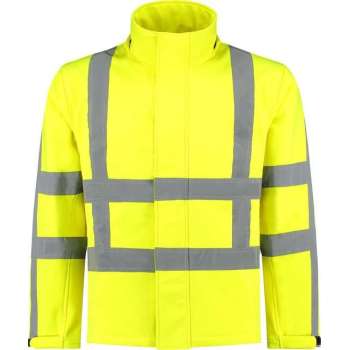 EM Traffic Softshell Jas RWS Geel - Maat 5XL