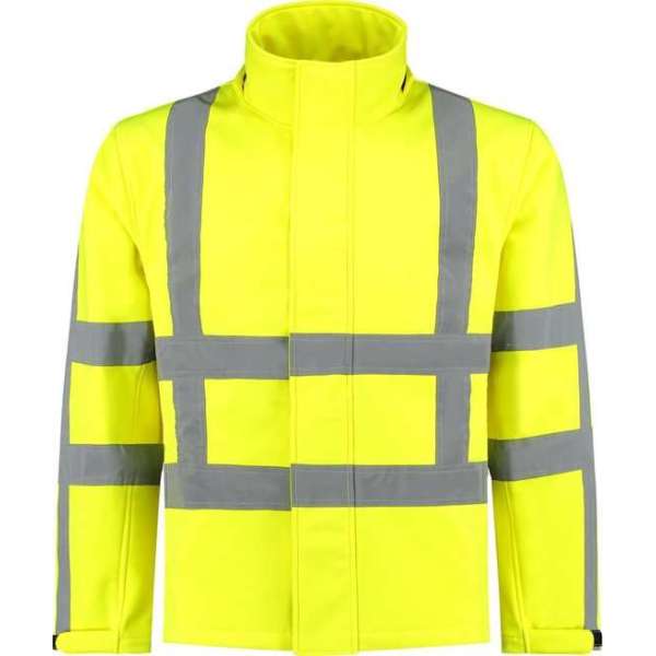 EM Traffic Softshell Jas RWS Geel - Maat 5XL