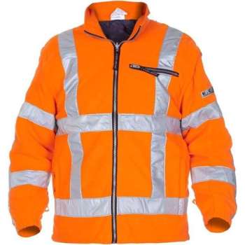 Hydrowear Fleecejas Fluor Oranje Mt L