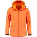 L&S Jas Capuchon Softshell Heren - Mannen - Oranje - 3XL