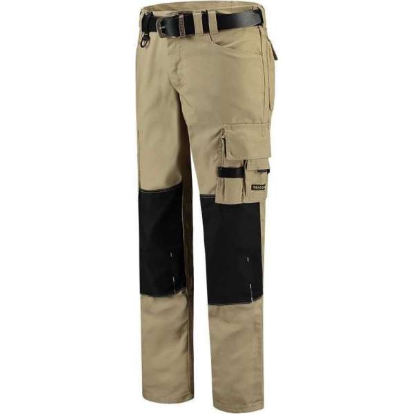 Tricorp  Werkbroek Canvas Cordura 502009 Khaki / Zwart - Maat 48