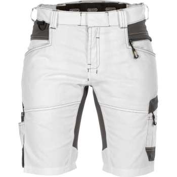 Dassy Axis Painters Women Schildersshort met stretch voor dames 250092 - Wit/Antracietgrijs - 34